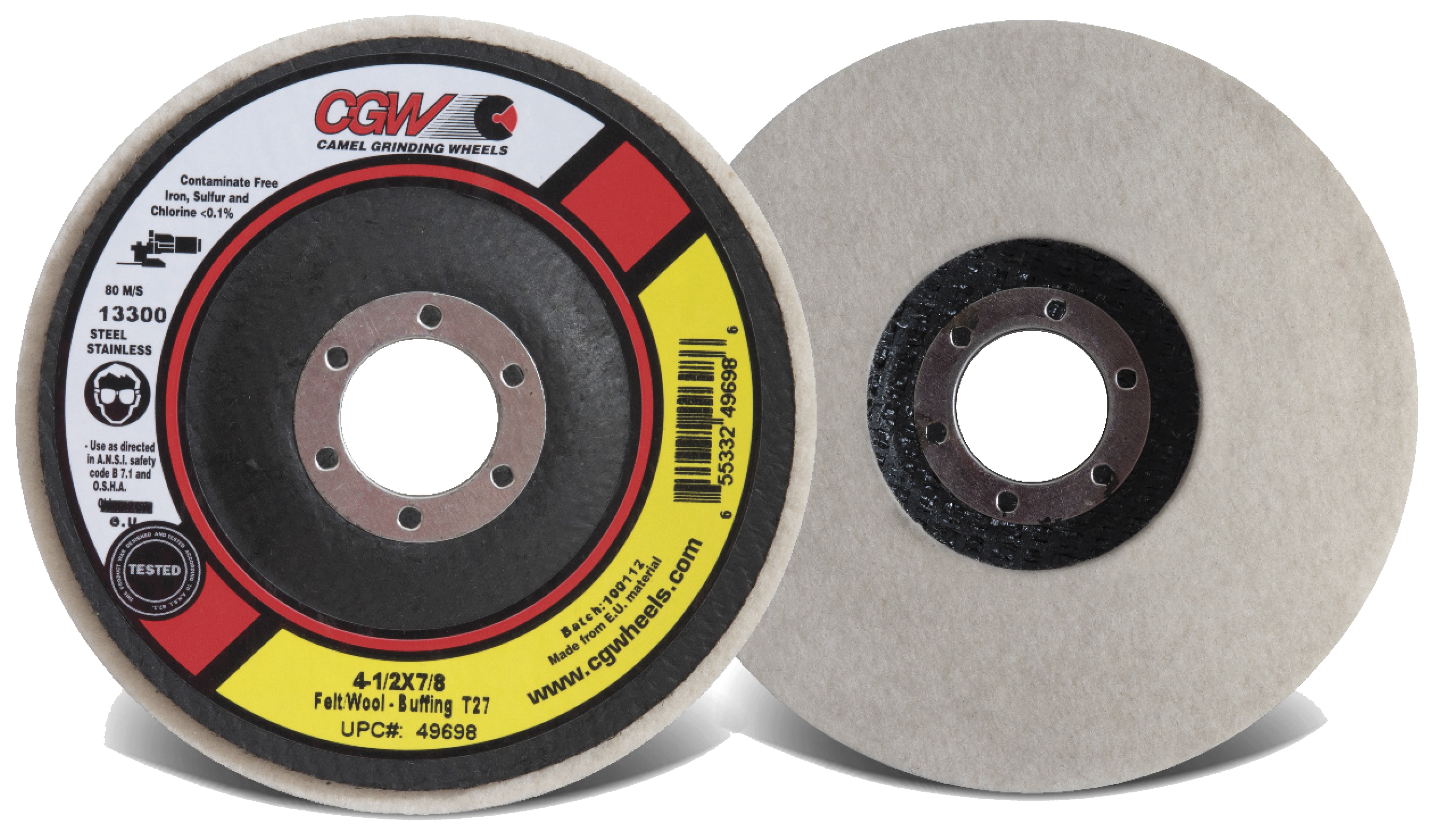 Picture of CGW "Camel" Abrasive 4-1/2X7/8" T27 Disc Flap